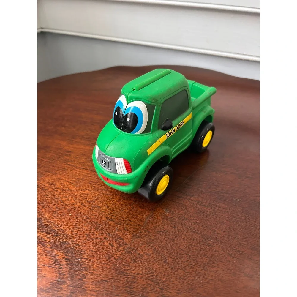 Vintage 1997 John Deere Ertl Green Pickup Truck Fold Open Farm Toy 0078ZD